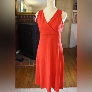 Eddie Bauer Vibrant Red Midi Dress